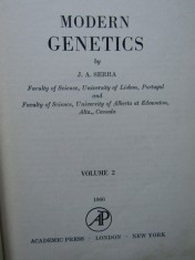 Modern Genetics VolumUL 2 - J.A. Serra