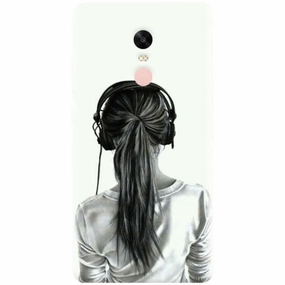 Husa silicon pentru Xiaomi Remdi Note 4X, Girl With Headphone foto