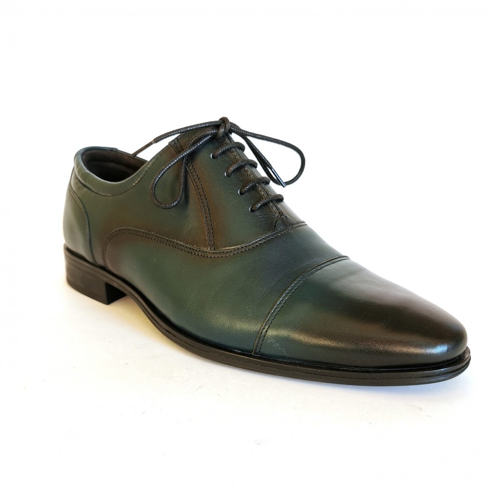 Pantofi barbati,Francesco Ricotti,Cod FR100347, culoare verde,marime 38,  Piele naturala | Okazii.ro