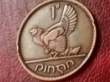 One 1 Penny pingin 1942 Irlanda [poze]
