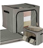 Organizator de dulap sau sertar cu rama, alb- negru, 100L, Oem