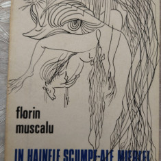 FLORIN MUSCALU - IN HAINELE SCUMPE-ALE MIERLEI: VERSURI 1982/coperta FLORIN PUCA