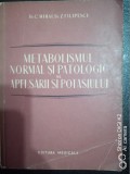 Metabolismul normal si patologic al apeisarii si potasiului-Dr.C.Mihai