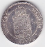 Moneda Argint Ungaria 1 Forint 1879 - Argint, Colecție Numismatică