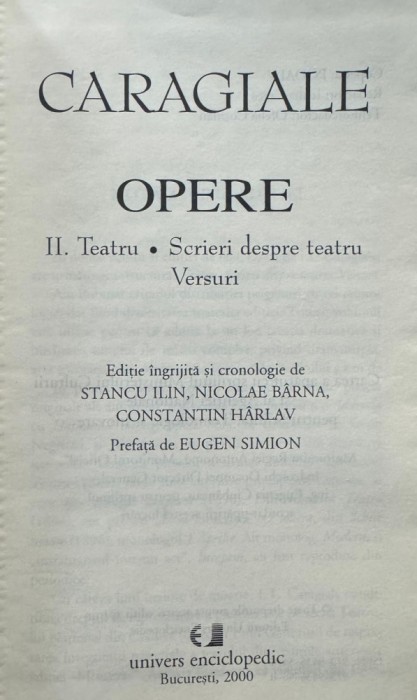 Caragiale, Opere