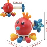 Jucarii senzoriale pentru bebelusi, dezvolta abilitati motrice fine, Montessori, Caracatita vesela