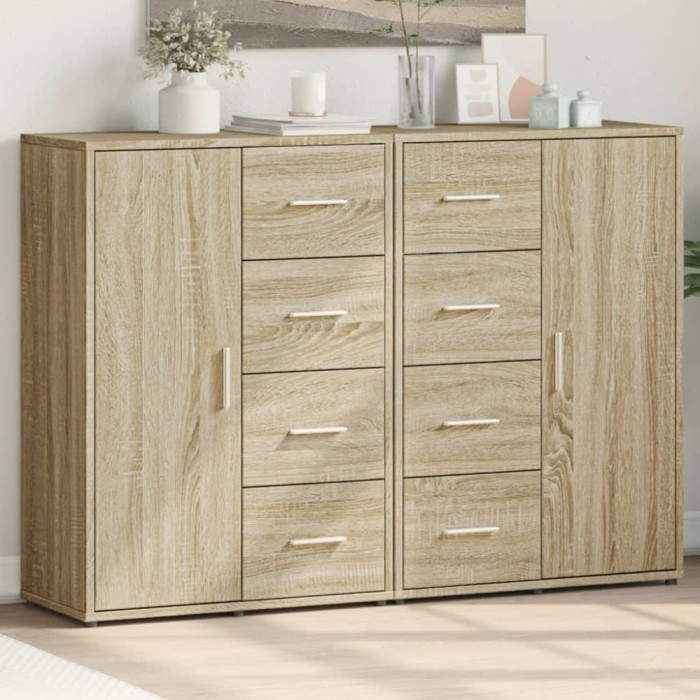 Gossi dulapuri, 2 buc., stejar sonoma, 60x31x84 cm, lemn prelucrat