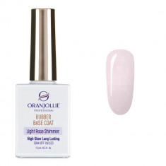 Rubber Base Coat Light Rose Shimmer 15 ml Oranjollie