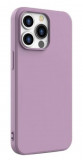 Husa din silicon compatibila cu iPhone 15, silk touch, interior din microfibra, camera bump, Mov Lila, X-Level