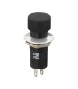 Buton 1 circuit 1A 250V ON-(OFF) negru fara retinere