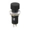 Buton 1 circuit 1A 250V ON-(OFF) negru fara retinere