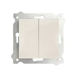 Intrerupator dublu 10A, 250V EXEN alb / 290-000102-202