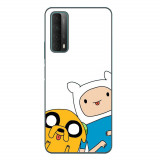 Husa compatibila cu Huawei P Smart 2021 Silicon Gel Tpu Model Finn and Jake Tongues