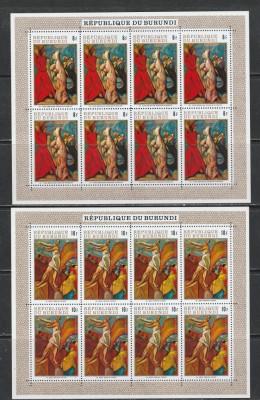 Burundi 1970 - Paste M/S 7v MNH foto
