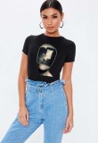 Tricou dama negru, Dali, Globul - 2XL, THEICONIC