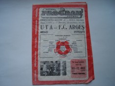 Program UTA Arad - F.C. Arges Pitesti, 18 noiembrie 1981-1982