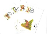 Ghana 1984 - Fauna WWF, serie plicuri prima zi