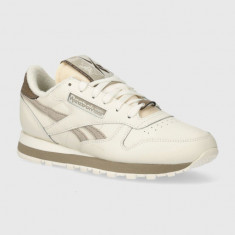 Reebok Classic sneakers din piele Classic Leather culoarea bej, 100074360