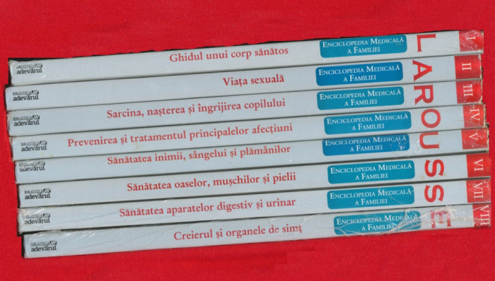 Enciclopedia medicala a familiei Larousse 8 volume - 6 sigilate, 5 au defecte