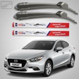 Cumpara ieftin Ștergătoare Mazda 3 BN Facelift Sedan 2016-2019 | Set Față Flat &ndash; TeamCar&reg;