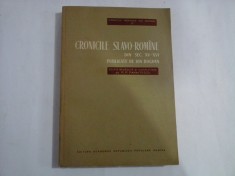 CRONICILE SLAVO-ROMINE DIN SEC XV-XVI - ION BOGDAN
