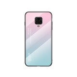 Husa pentru XIAOMI Redmi Note 9S - Ombre Glass (Albastru/Roz)