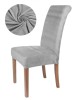 Husa Universala Scaun Auto Gri Velur Elastic 38-48cm x 48-62cm Lavabila