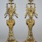 Pereche de sfesnice din bronz aurite, cca. 1880