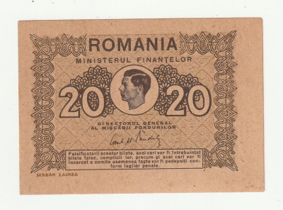 Romania, 20 lei 1945 _UNC *cod B3 foto