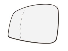 Geam oglinda exterioara cu suport fixare Renault Scenic (Jz), 05.2009-11.2016, partea Stanga, incalzit; sticla asferica, Aftermarket