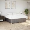 VidaXL Cadru de pat fără saltea, gri taupe, 200x200 cm, textil 3284967