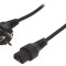 Cablu Alimentare Unghiular CEE 7/7 la IEC C13 1.5m