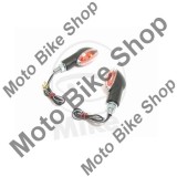 MBS Set semnalizari JMP Cateye, 12V/21W, brat scurt, prindere M10, negru, sticla clara BIFA, Cod Produs: 7050842MA