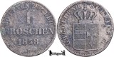 1858 B, 1 Groschen - Petru al II‑lea - Marele Ducat de Oldenburg, Europa