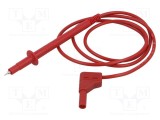 Cablu măsurare 16A 1kV 1m roșu Hirschmann T&amp;M