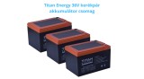 Baterie Bicicleta Electrica Titan Energy 36V 14Ah (3x12V) AGM Gel, Surub inclus. Compatibila cu diverse modele APC, Eaton, Cyberpower, Pulsar, UTC