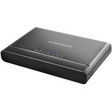 Rack extern Axagon CloneMaster 2, USB-C 3.2 Gen 2 - NVMe M2, SATA 2.5/3.5 inch, functie clonare, Negru