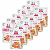 Cumpara ieftin Brit Care Cat Fillets in Gravy Savory Salmon 12 x 85 g