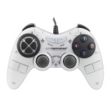 Controller Esperanza EGG105W Fighter, cu vibratii, PC, Alb