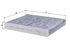 MAHLE LAK 169 Filtru, aer habitaclu