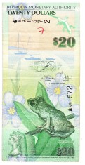 Bermuda 20 Dolari 2009 P-60a Seria 591572