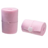 Set 2 Centuri de Monitorizare a Ritmului Cardiac Fetal, Material Moale si Elastic, 6 x 130 cm, Roz