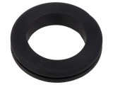 Manşon negru &Oslash;orif.mont 31,5mm &Oslash;orif 24,6mm -40&divide;135&deg;C
