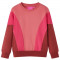 Bluzon pentru copii, color block roz și henna, 140