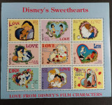 Nevis MNH 1996 - Disney desene animate Sweethearts - minicoala (vezi descriere), Nestampilat