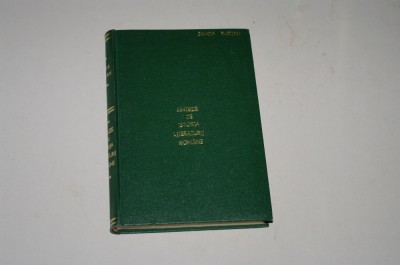Sinteze de istoria literaturii romane - Sanda Radian foto