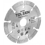 Disc diamantat Tolsen, 115 x 22.2 x 6 mm, uz industrial