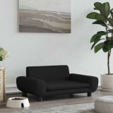 vidaXL Pat de c&acirc;ini, negru, 70x45x33 cm, catifea 171992