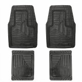 Covorase auto universale ajustabile groase si aderente Carguard &ndash; 72 x 47 cm / 71 x 43,5 cm PVC &ndash; negru