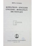 Irina Panovf - New pocket romanian dictionary, romanian-english, english-romanian (Editia: 1985)